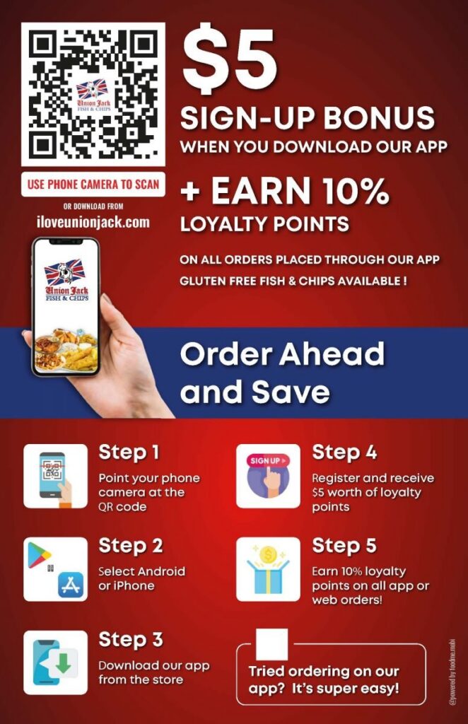 Union Jack Online Ordering & Loyalty App - Step by Step Instructions