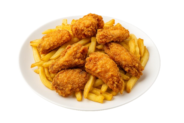 7pcs Chicken Wings & Chips (25% off special offer) (ONLINE ORDERS ONLY)