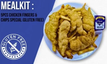 5pcs Chicken Fingers<br> & Chips <br> (Gluten Free)  